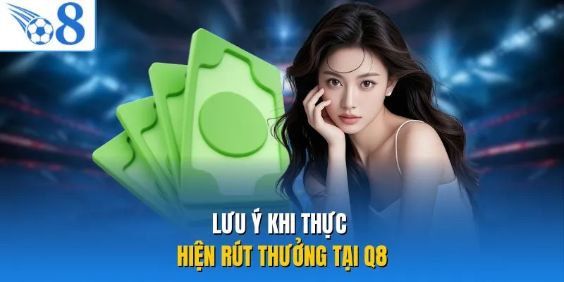Lưu ý khi thực hiện rút thưởng tại Q8